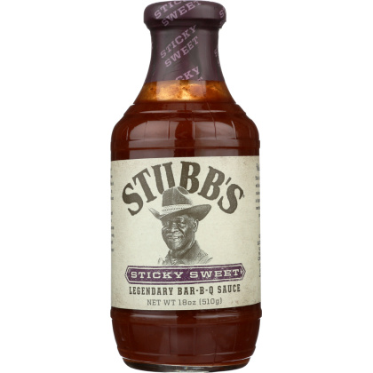 STUBB\'S: All-Natural Bar-B-Q Sauce Sticky Sweet, 18 Oz