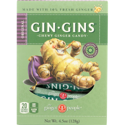 THE GINGER PEOPLE: Gin Gins Original Chewy Ginger Candy, 4.5 oz