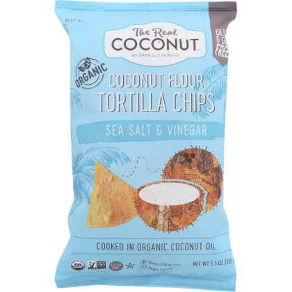 THE REAL COCONUT: CHIPS TRTLA FLR CCNUT S V (5.500 OZ)