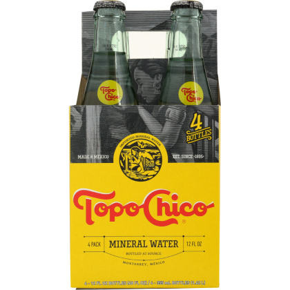 TOPO CHICO: Mineral Water 4 Count (12 Oz Each), 48 oz