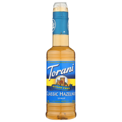TORANI: Sugar Free Classic Hazelnut Flavoring Syrup, 12.7 Oz
