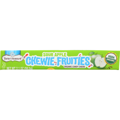 TORIE & HOWARD: Candy Fruit Chewie Sour Apple Stick Original, 2.1 oz