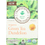 TRADITIONAL MEDICINALS: Organic Green Tea Dandelion 16 Tea Bags, 1.13 oz