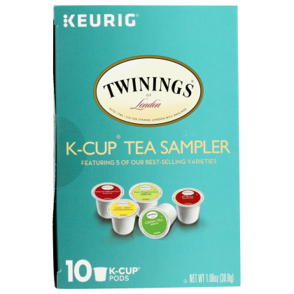 TWINING TEA: K-Cup Tea Sampler, 10 Cups, 1.06 oz