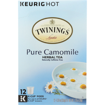 TWININGS OF LONDON: Tea K-Cups Tea Pure Camomile, 12 Cups, 1.27 oz