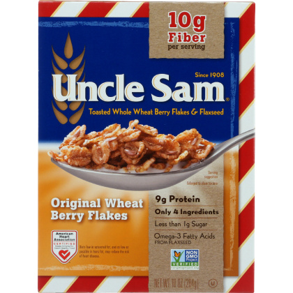 UNCLE SAM: Original Whole Wheat Berry and Flaxseed Cereal, 10 oz