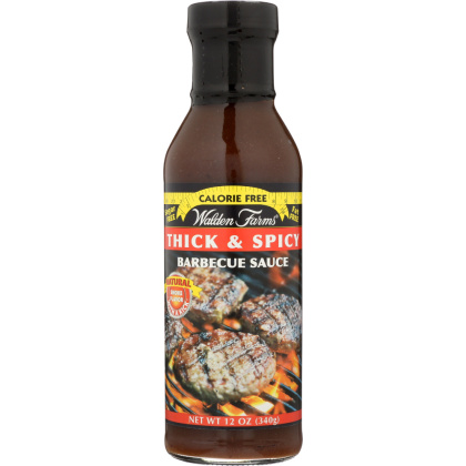 WALDEN FARMS: Calorie Free Barbecue Sauce Thick & Spicy, 12 oz