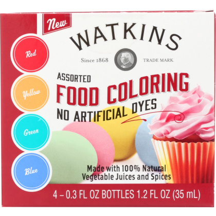 WATKINS: FOOD COLORING ASSRTD 4PK (1.200 FO)
