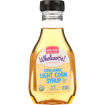 WHOLESOME SWEETENERS: Organic Light Corn Syrup, 11.2 oz