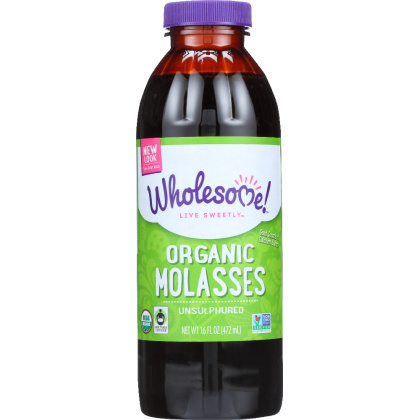WHOLESOME SWEETENERS: Organic Molasses Unsulphured, 16 oz
