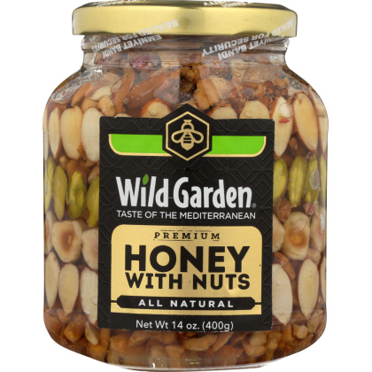 WILD GARDEN: Honey with Nuts, 14 oz