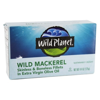 WILD PLANET: Mackerel Wild Fillet in Extra Virgin Olive Oil, 4.4 oz