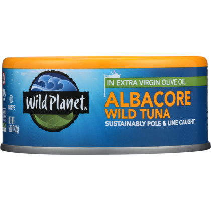 WILD PLANET: Wild Albacore Tuna in Extra Virgin Olive Oil, 5 oz