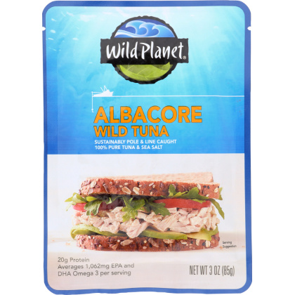 WILD PLANET: Wild Albacore Tuna Pouch, 3 oz