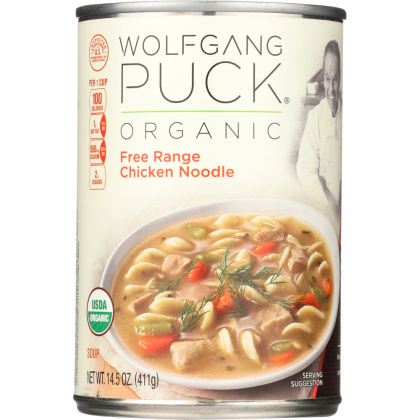 WOLFGANG PUCK: Organic Soup Free Range Chicken Noodle, 14.5 oz