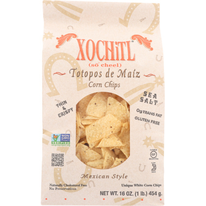 XOCHITL: Corn Chips Salted Mexican Style, 16 oz