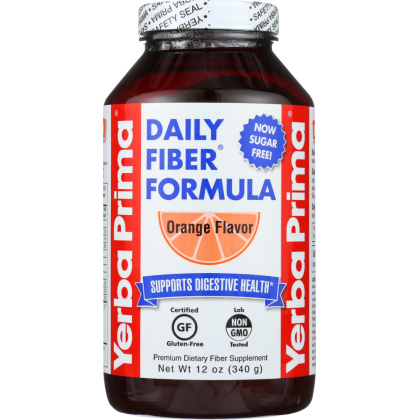 YERBA PRIMA: Daily Fiber Formula Orange Flavor, 12 oz