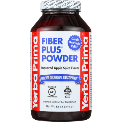 YERBA PRIMA: Fiber Plus Powder Apple Spice Flavor, 12 oz
