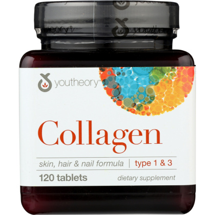 YOUTHEORY: Collagen Type 1 & 3, 120 Tablets