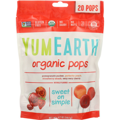 YUMEARTH ORGANICS: Assorted Organic Pops 20+ Pops, 4.2 oz