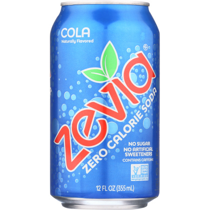 ZEVIA: All Natural Zero Calorie Soda Cola 6-12 fl oz, 72 fl oz
