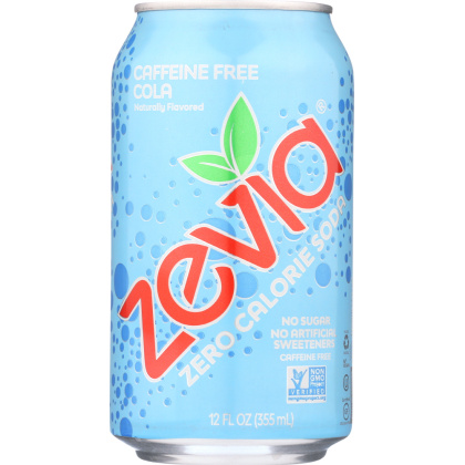 ZEVIA: Zero Calorie Soda Caffeine Free Cola 6-12 fl oz, 72 fl oz