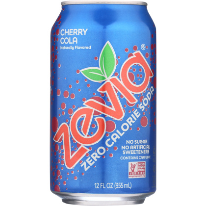 ZEVIA: Zero Calorie Soda Cherry Cola 6-12oz, 72 oz
